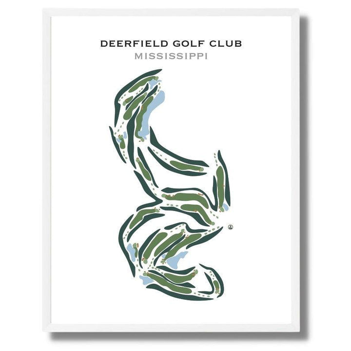 Deerfield Golf Club, Mississippi - Printed Golf Courses - Golf Course Prints