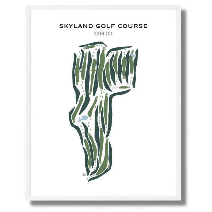 Skyland Golf Course, Ohio - Printed Golf Courses - Golf Course Prints