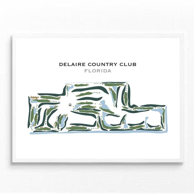 Delaire Country Club, Florida - Printed Golf Courses - Golf Course Prints