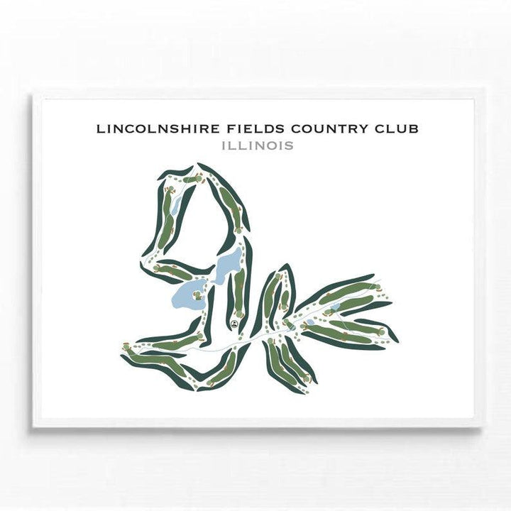 Lincolnshire Fields Country Club, Illinois - Printed Golf Courses - Golf Course Prints