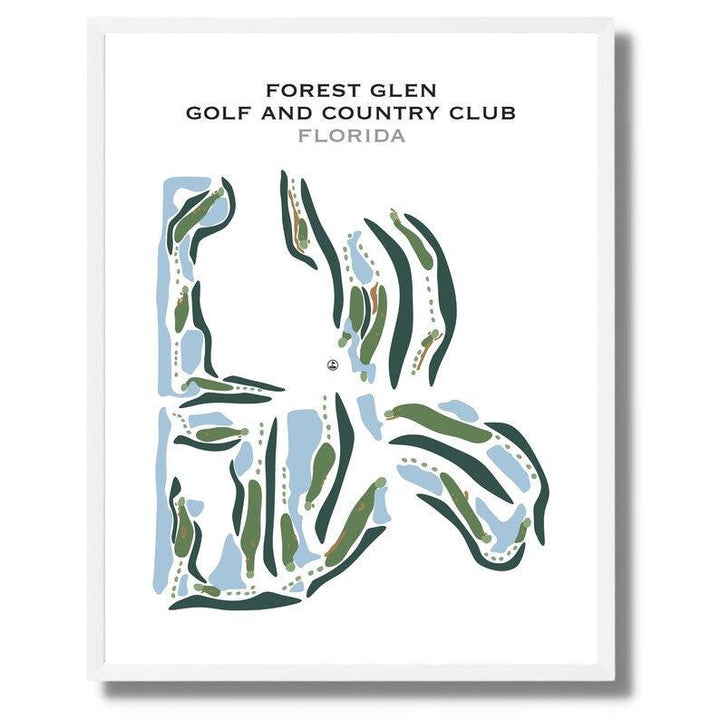 Forest Glen Golf & Country Club, Florida - Printed Golf Courses - Golf Course Prints