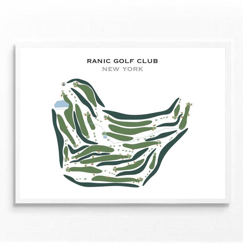 RaNic Golf Club, New York - Printed Golf Courses - Golf Course Prints