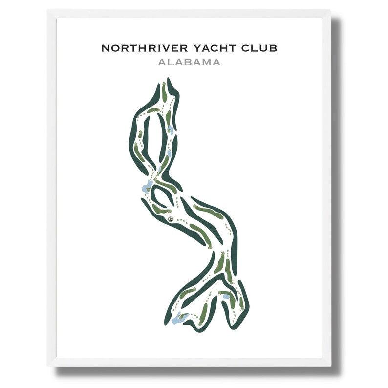 NorthRiver Yacht Club, Alabama - Printed Golf Courses - Golf Course Prints