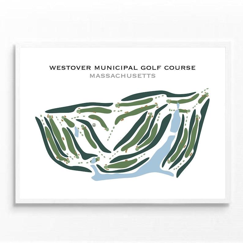 Westover Municipal Golf Course, Massachusetts - Printed Golf Courses - Golf Course Prints