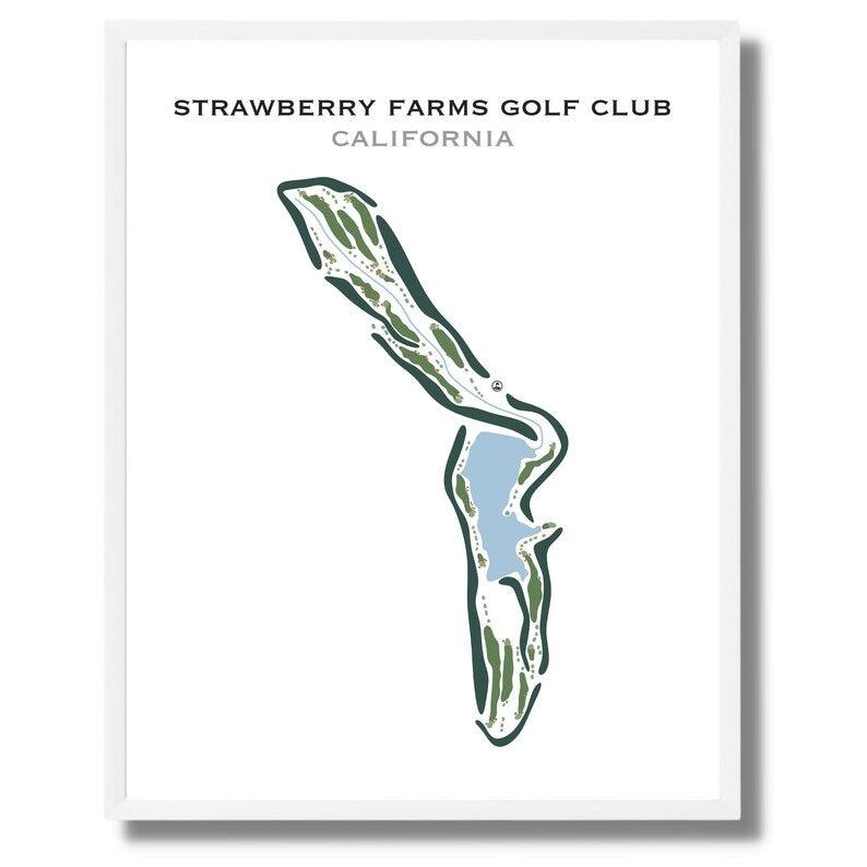 Strawberry Farms Golf Club, California - Printed Golf Courses - Golf Course Prints