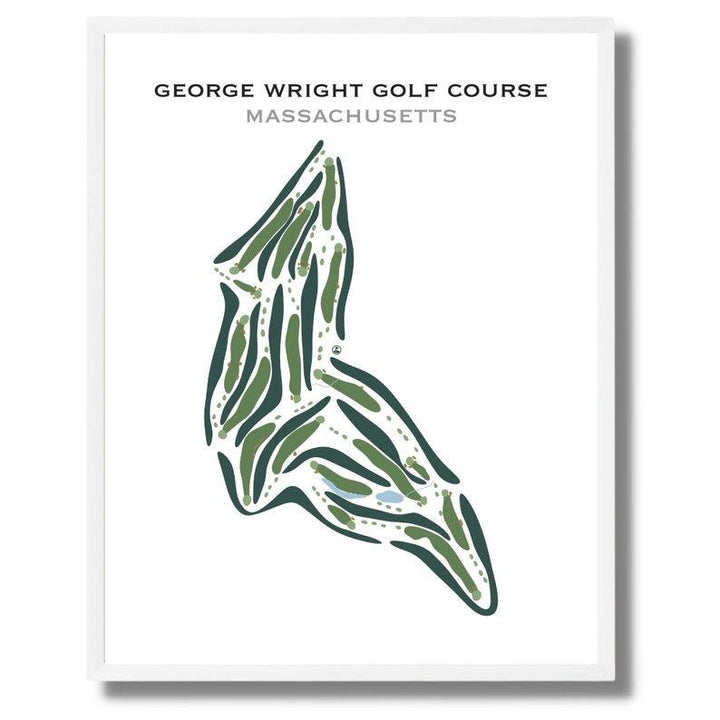 George Wright Golf Course, Massachusetts - Printed Golf Courses - Golf Course Prints