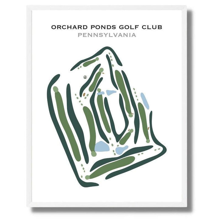 Orchard Ponds Golf Club, Pennsylvania - Printed Golf Courses - Golf Course Prints