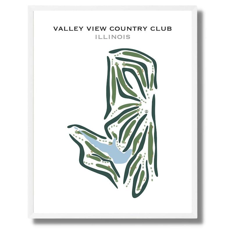 Valley View Country Club, Illinois - Printed Golf Courses - Golf Course Prints