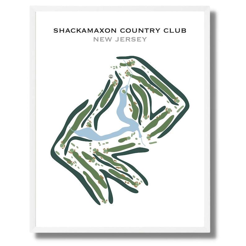 Shackamaxon Country Club, New Jersey - Printed Golf Courses - Golf Course Prints