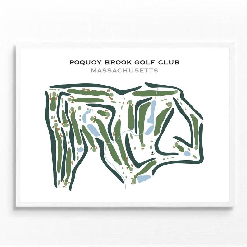 Poquoy Brook Golf Club, Massachusetts - Printed Golf Courses - Golf Course Prints