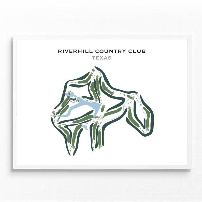 Riverhill Country Club, Texas - Printed Golf Courses - Golf Course Prints