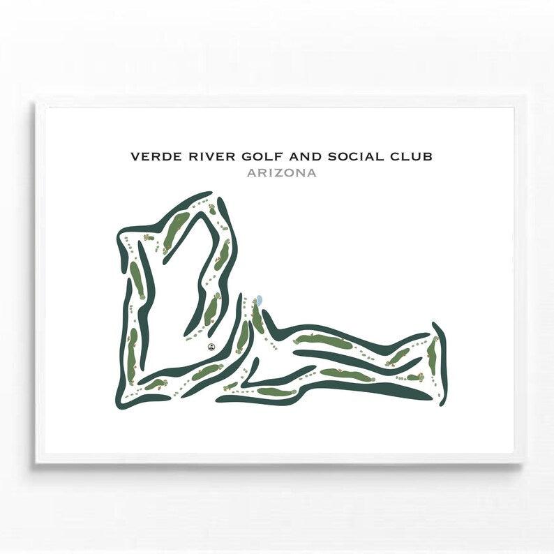 Verde River Golf and Social Club, Arizona - Printed Golf Courses - Golf Course Prints