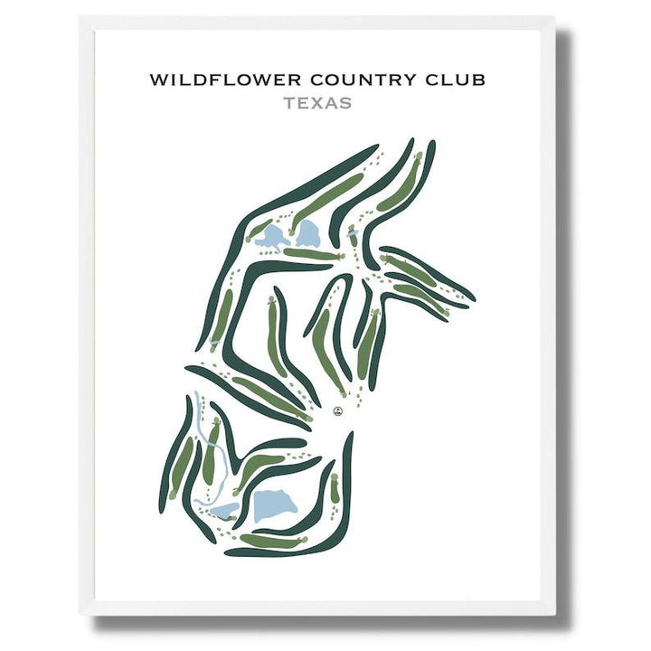 Wildflower Country Club, Texas - Printed Golf Courses - Golf Course Prints