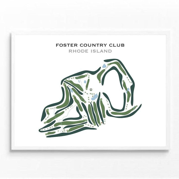 Foster Country Club, Rhode Island - Printed Golf Courses - Golf Course Prints