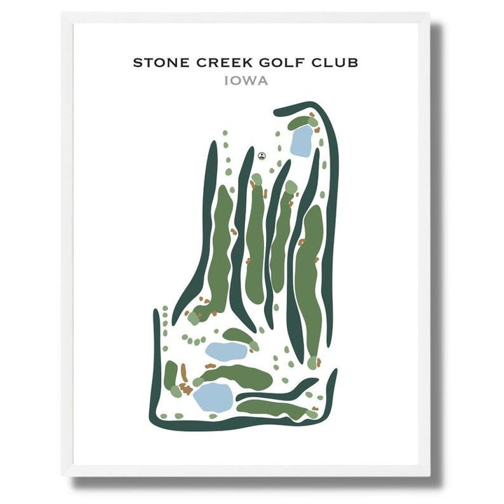 Stone Creek Golf Club, Iowa - Printed Golf Courses - Golf Course Prints