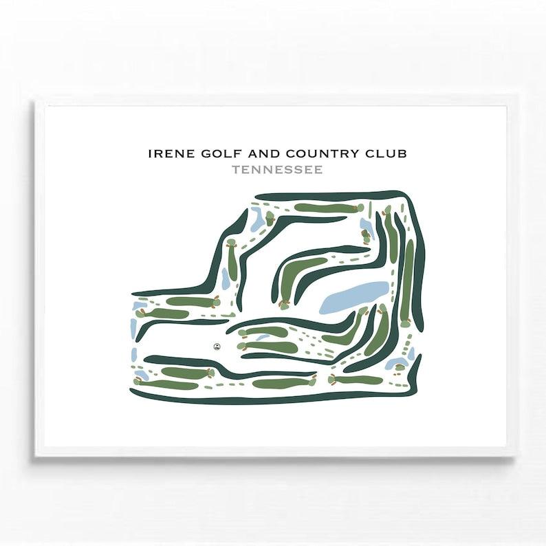 Irene Golf & Country Club, Tennessee - Printed Golf Courses - Golf Course Prints