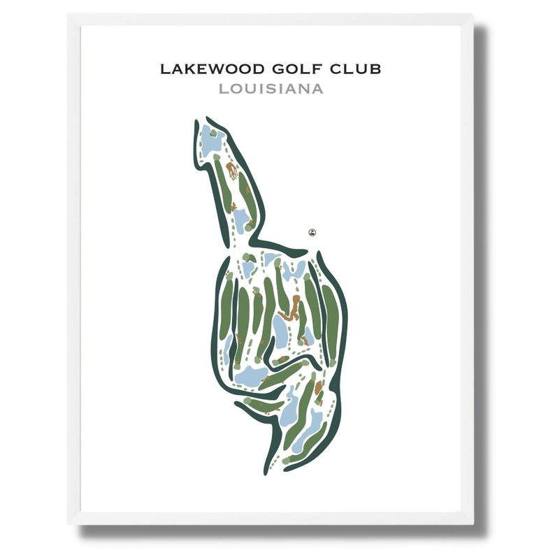 Lakewood Golf Club, Louisiana - Printed Golf Courses - Golf Course Prints
