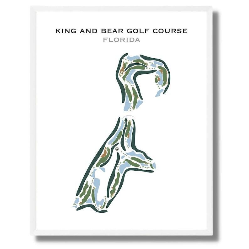 King & Bear Golf Course, Florida - Printed Golf Courses - Golf Course Prints