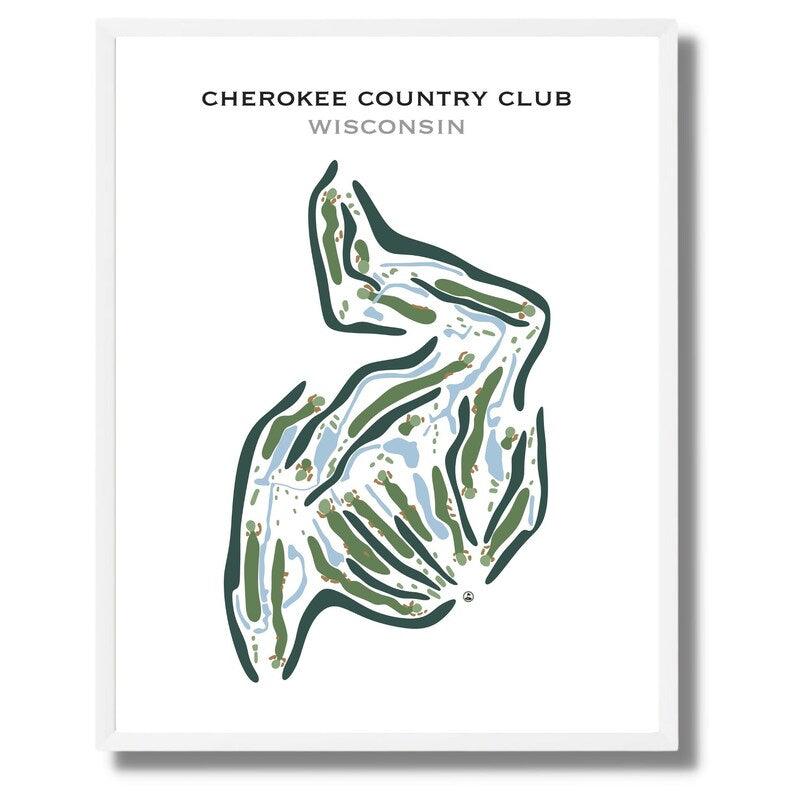 Cherokee Country Club, Wisconsin - Printed Golf Courses - Golf Course Prints