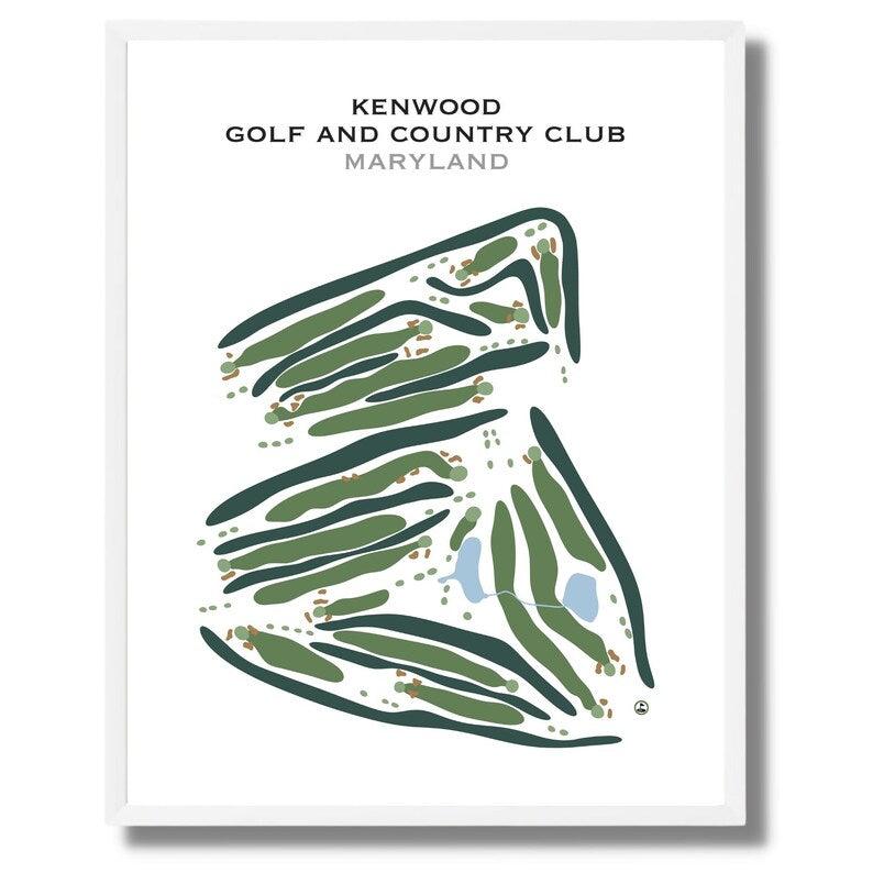 Kenwood Golf & Country Club, Maryland - Printed Golf Courses - Golf Course Prints