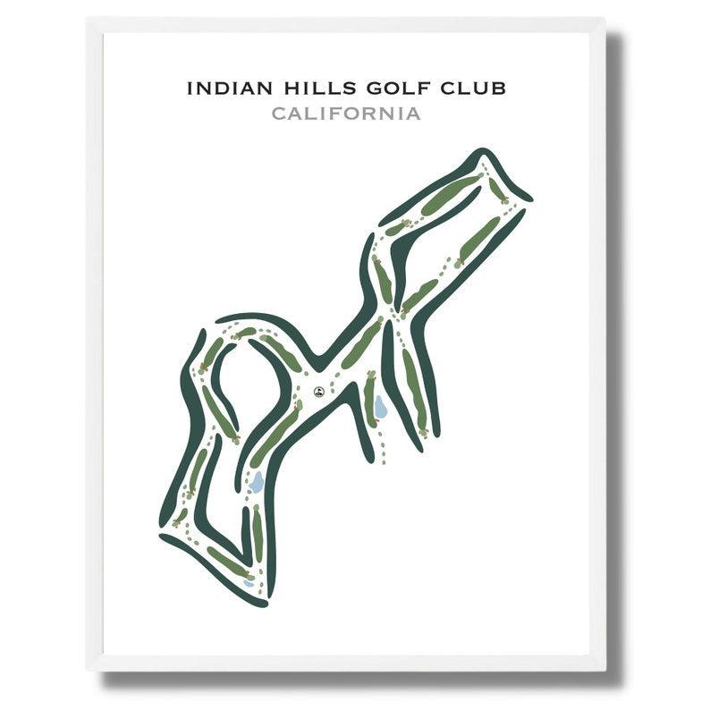 Indian Hills Golf Club, California - Printed Golf Courses - Golf Course Prints