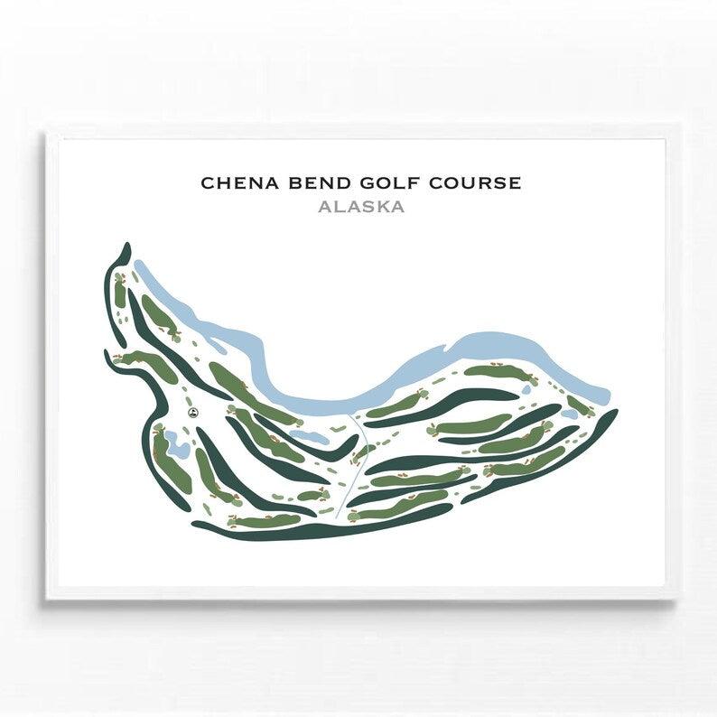 Chena Bend Golf Course, Alaska - Printed Golf Courses - Golf Course Prints
