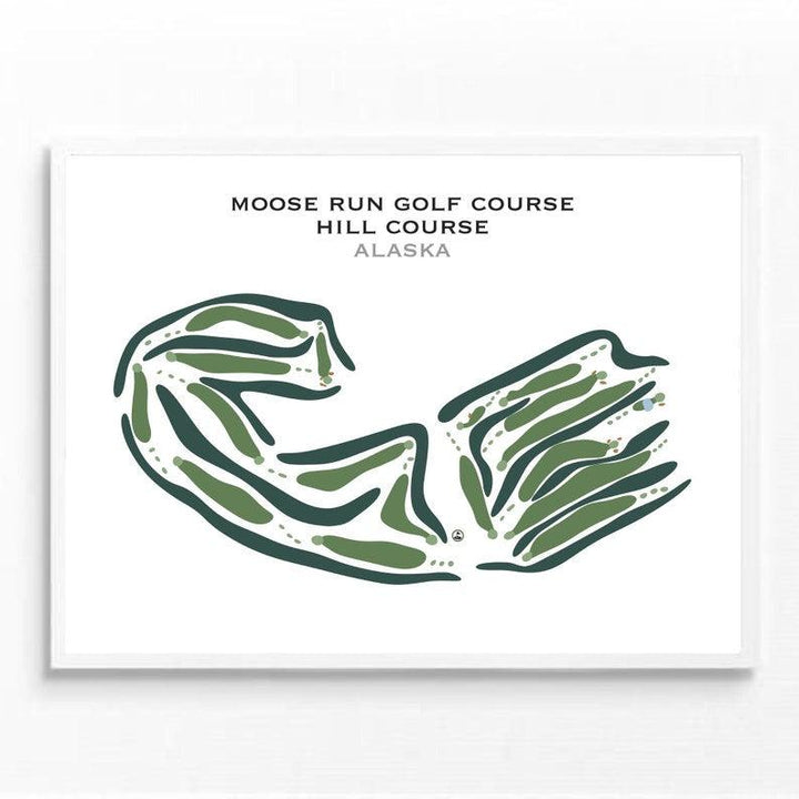 Moose Run Golf Course, Hill Course, Alaska - Printed Golf Courses - Golf Course Prints