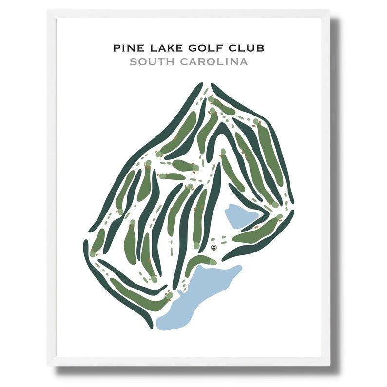 Pine Lake Golf Club, South Carolina - Printed Golf Courses - Golf Course Prints