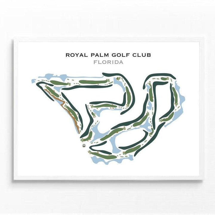 Royal Palm Golf Club, Florida - Printed Golf Courses - Golf Course Prints