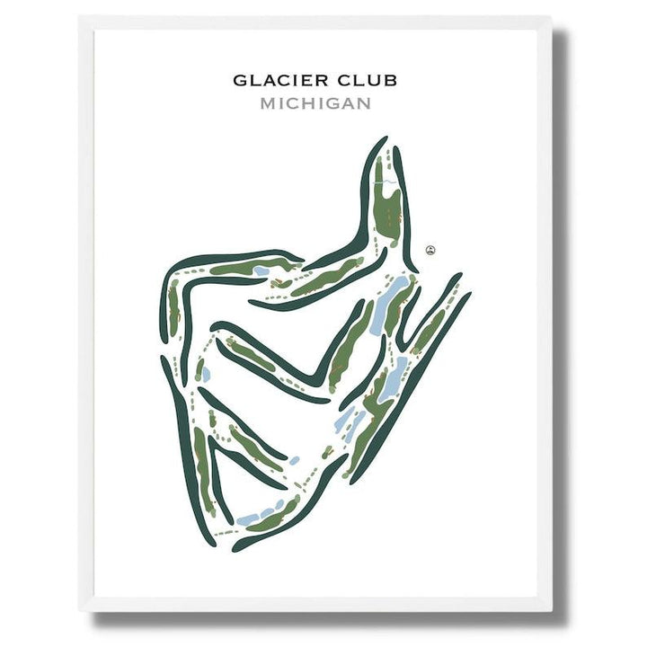 Glacier Club, Michigan - Printed Golf Courses - Golf Course Prints