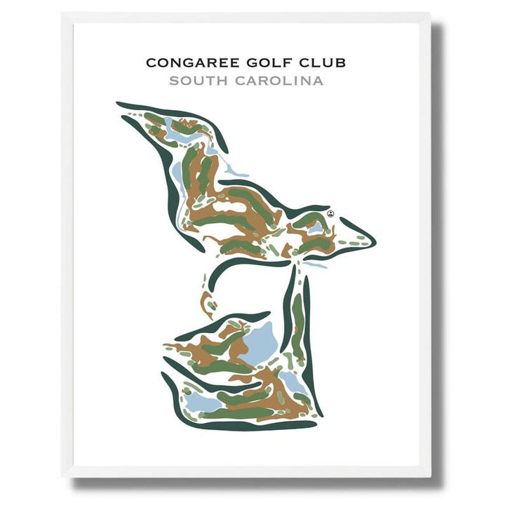 Congaree Golf Club, South Carolina - Printed Golf Courses - Golf Course Prints