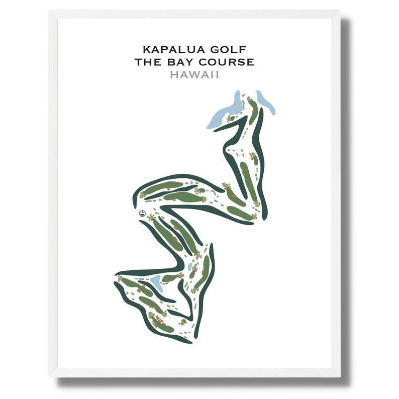 Kapalua Golf The Bay Course, Hawaii - Printed Golf Courses - Golf Course Prints
