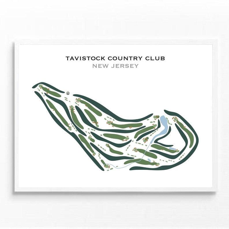 Tavistock Country Club, New Jersey - Printed Golf Courses - Golf Course Prints
