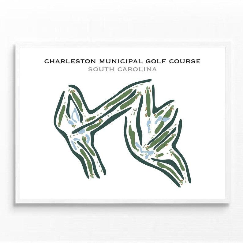 Charleston Municipal Golf Course, South Carolina - Printed Golf Courses - Golf Course Prints