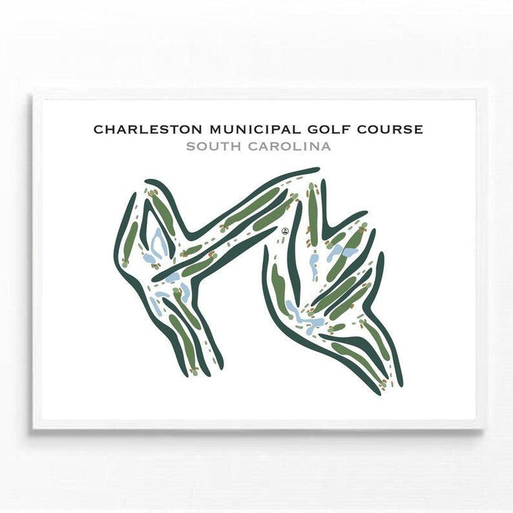 Charleston Municipal Golf Course, South Carolina - Printed Golf Courses - Golf Course Prints