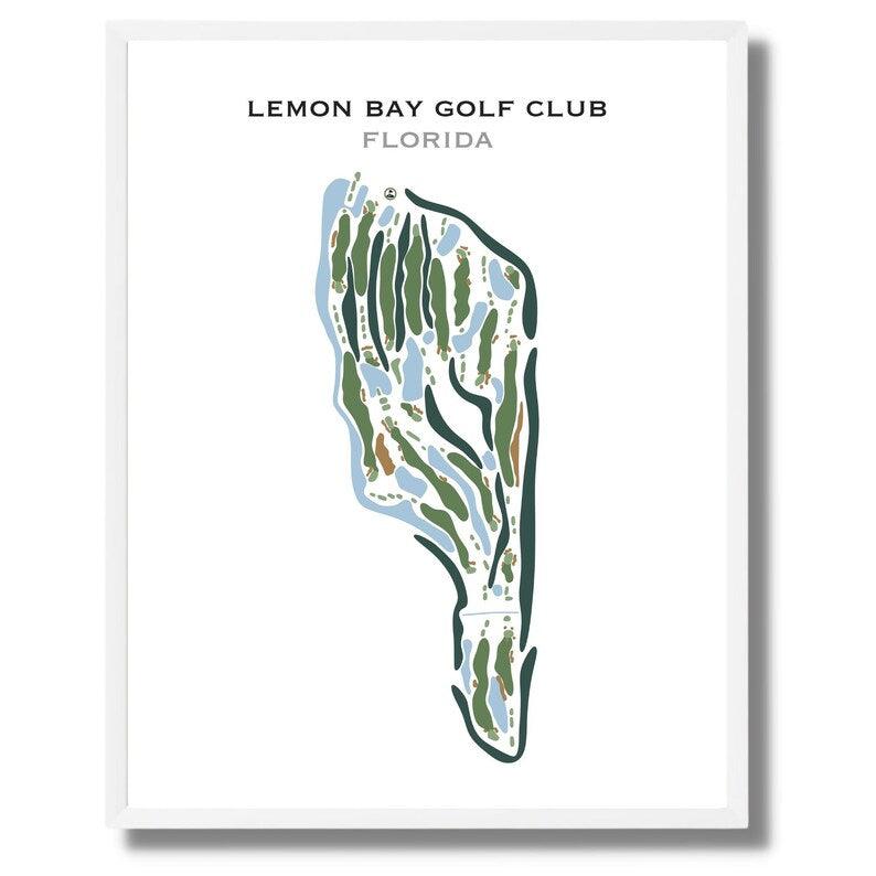 Lemon Bay Golf Club, Florida - Printed Golf Courses - Golf Course Prints