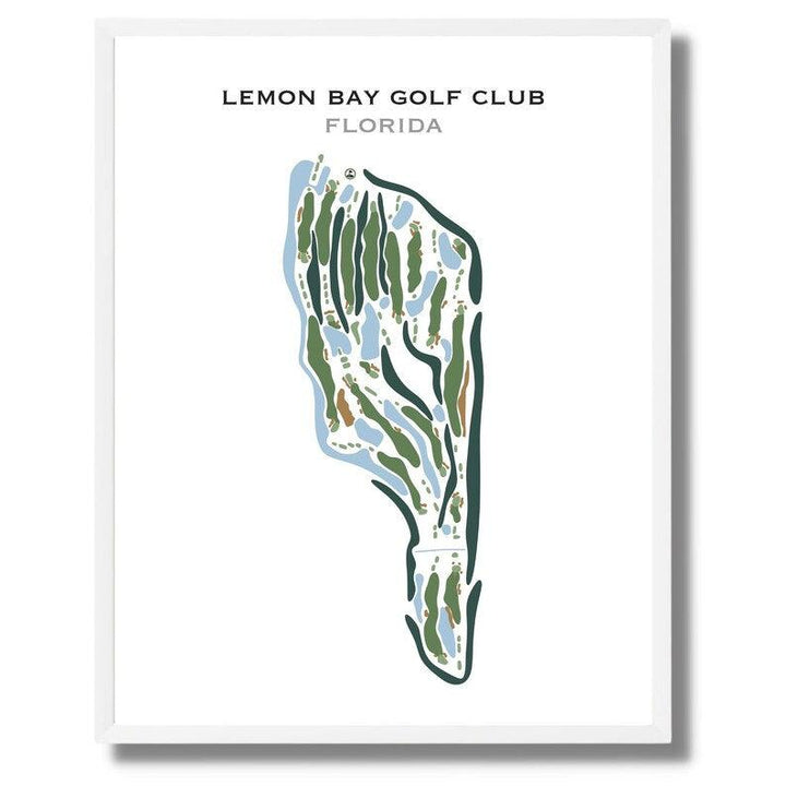 Lemon Bay Golf Club, Florida - Printed Golf Courses - Golf Course Prints