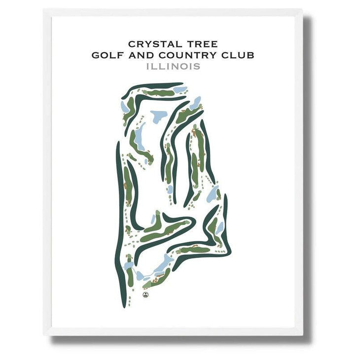 Crystal Tree Golf & Country Club, Illinois - Printed Golf Courses - Golf Course Prints