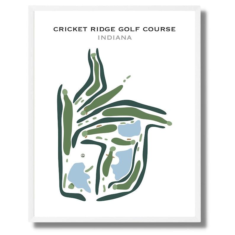 Cricket Ridge Golf Course, Indiana - Printed Golf Courses - Golf Course Prints