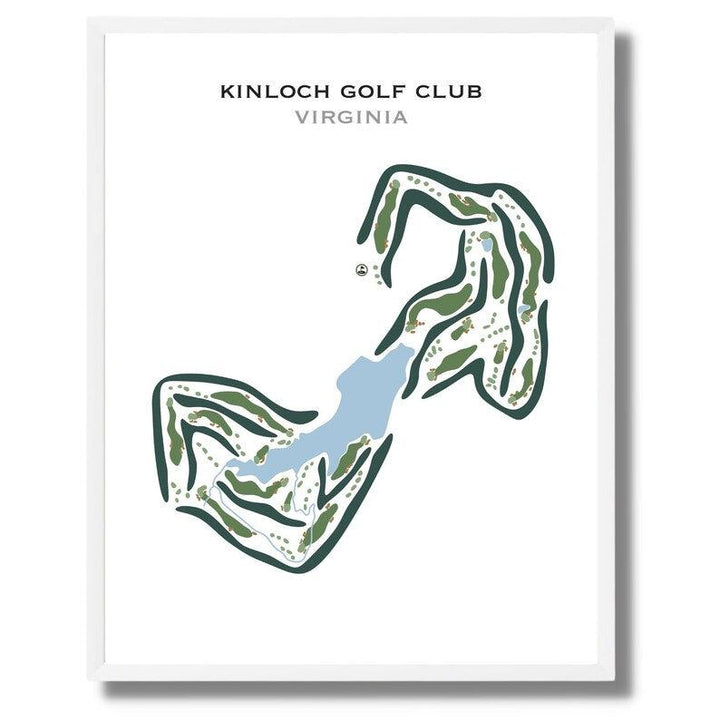 Kinloch Golf Club, Virginia - Printed Golf Courses - Golf Course Prints