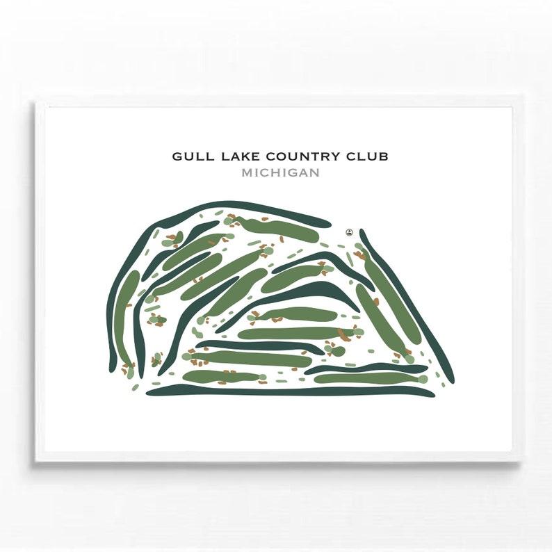 Gull Lake Country Club, Michigan - Printed Golf Courses - Golf Course Prints