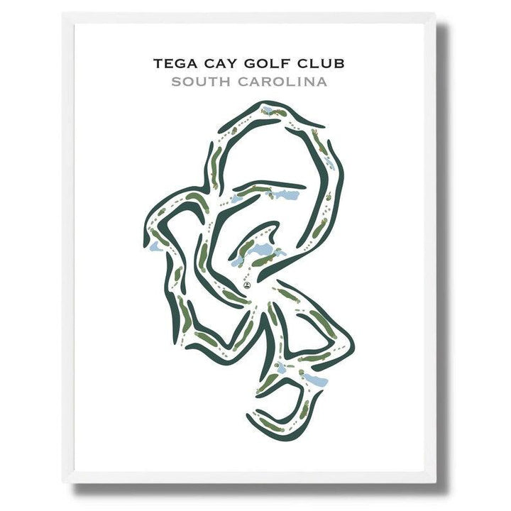 Tega Cay Golf Club, South Carolina - Printed Golf Courses - Golf Course Prints