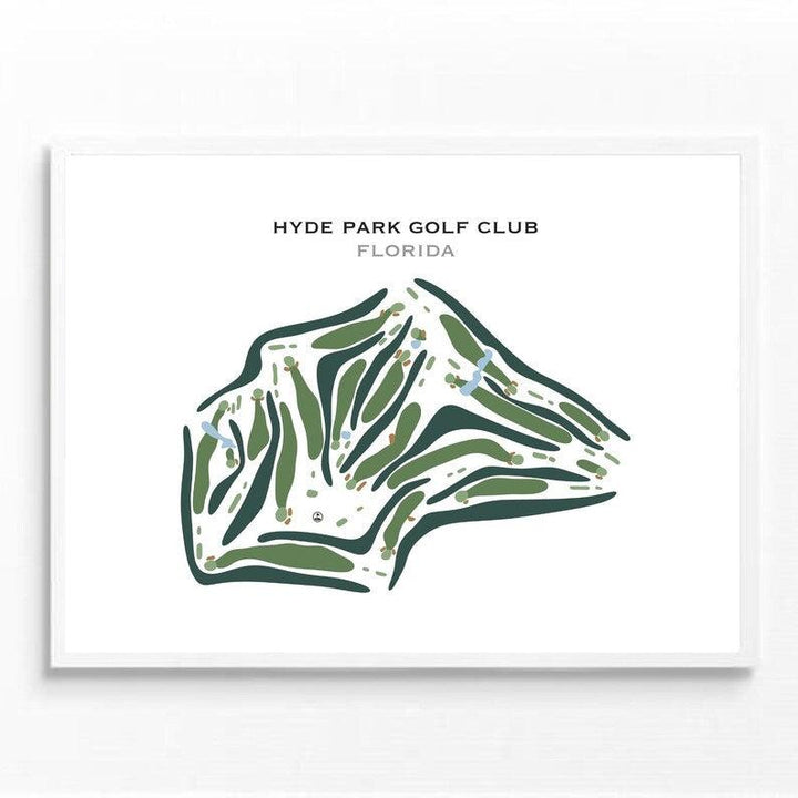 Hyde Park Golf Club, Florida - Printed Golf Courses - Golf Course Prints