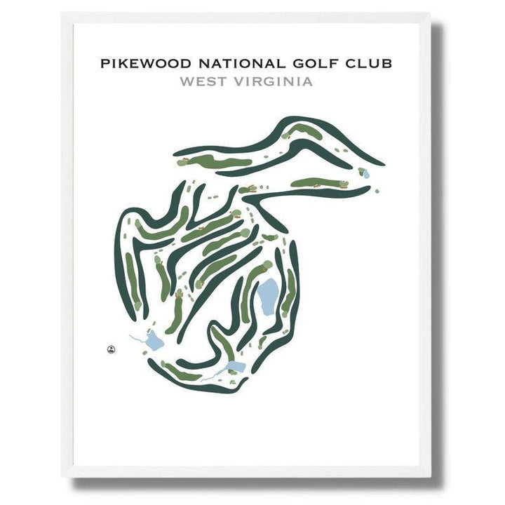 Pikewood National Golf Club, West Virginia - Printed Golf Courses - Golf Course Prints