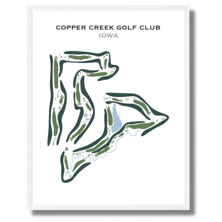 Copper Creek Golf Club, Iowa - Printed Golf Courses - Golf Course Prints