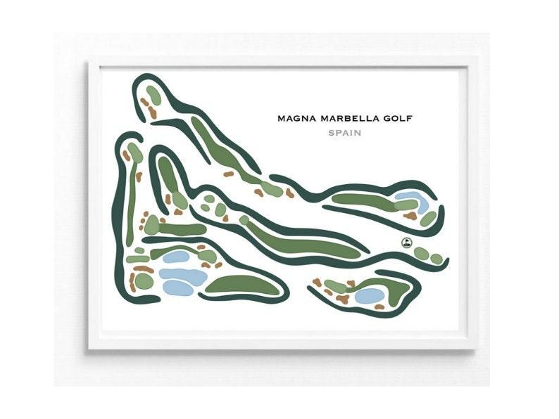 Magna Marbella Golf, Spain - Printed Golf Courses - Golf Course Prints