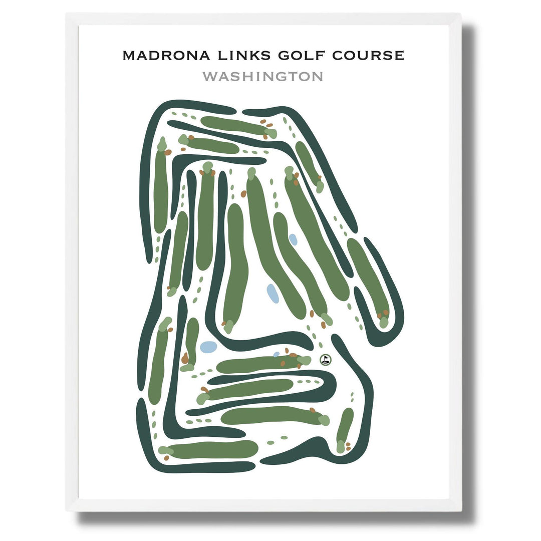 Madrona Links Golf Course‎, Washington - Printed Golf Courses - Golf Course Prints