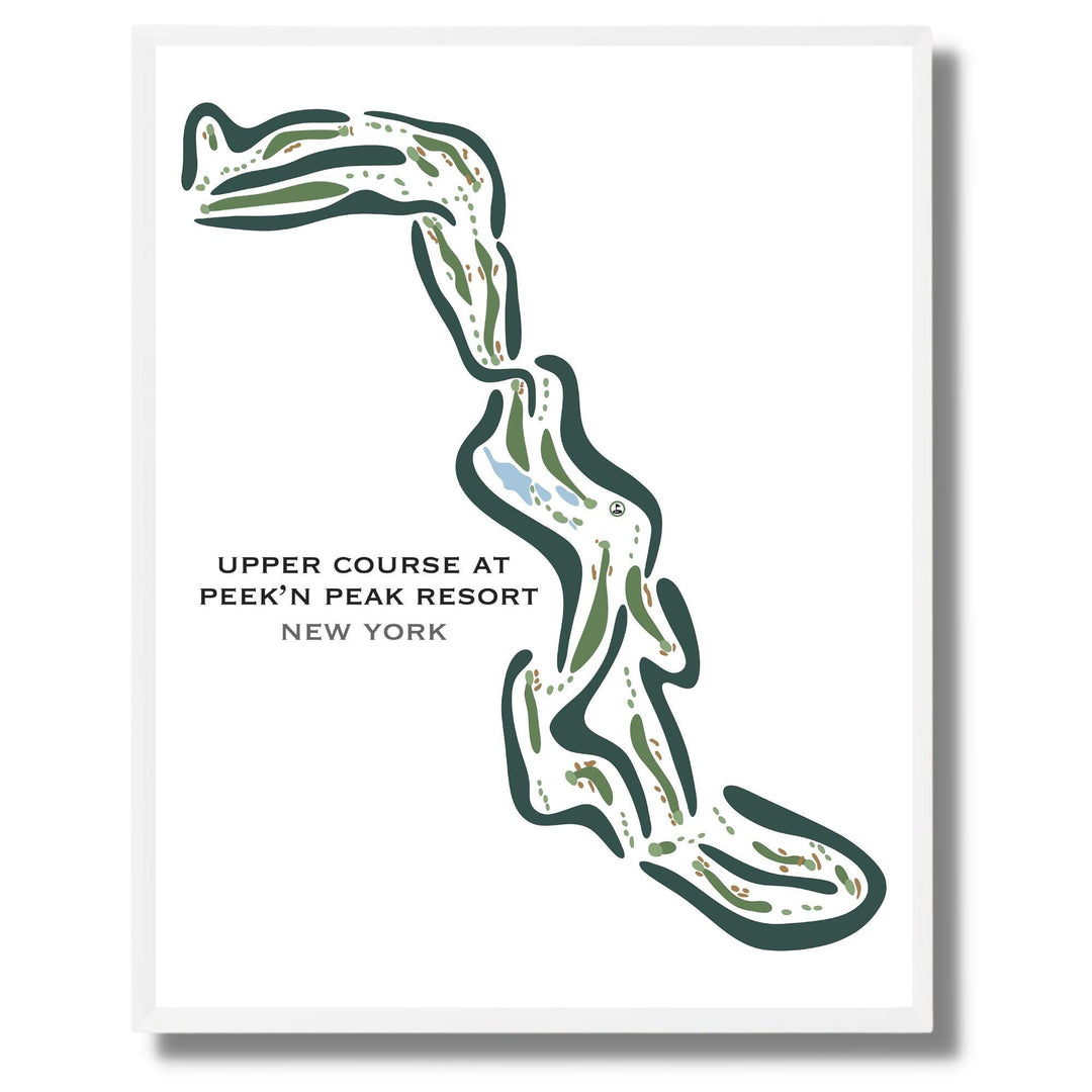 Upper Course at Peek'n Peak Resort, New York - Printed Golf Courses - Golf Course Prints