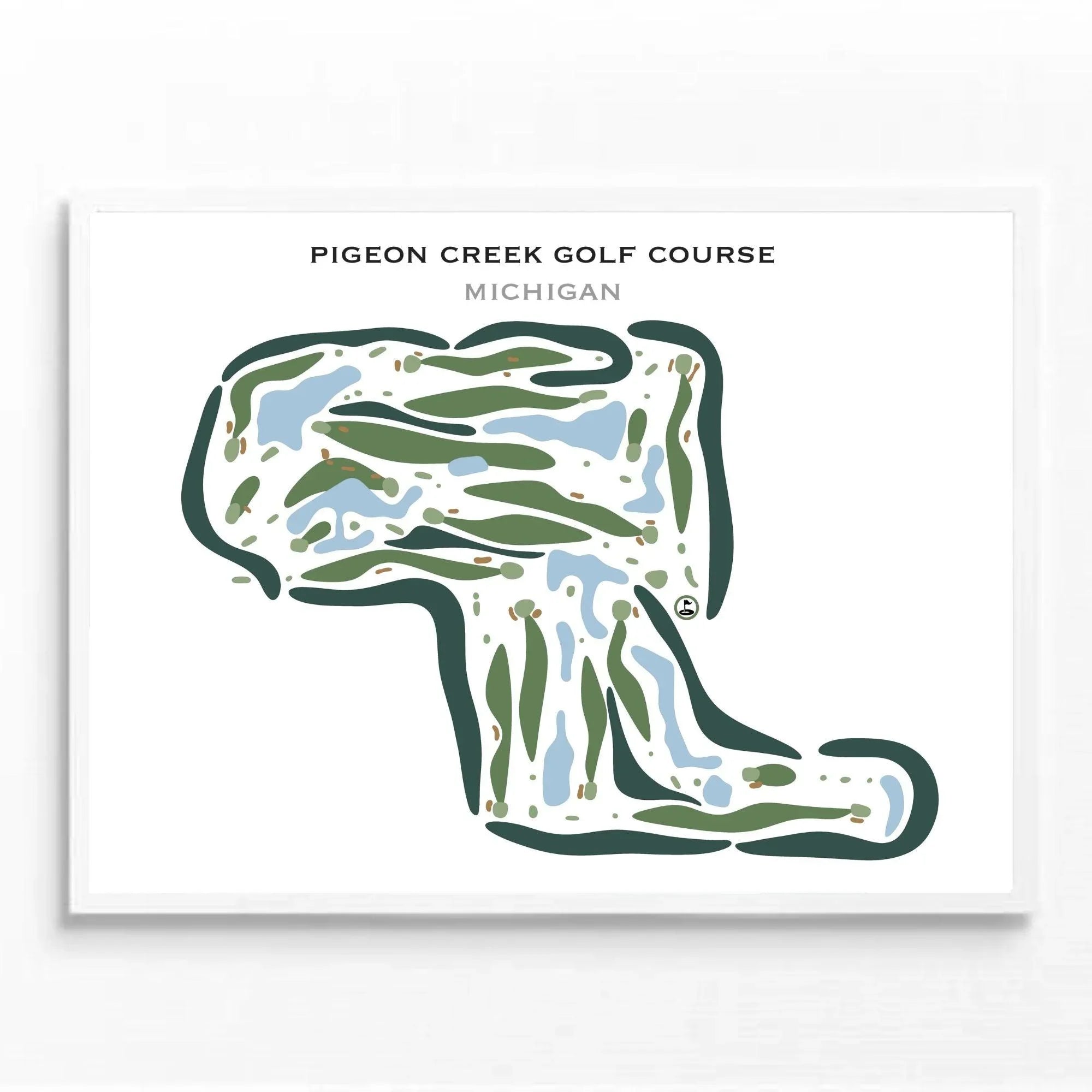 Pigeon Creek Golf Course, Michigan Golf Course Maps and Prints Golf Course Prints