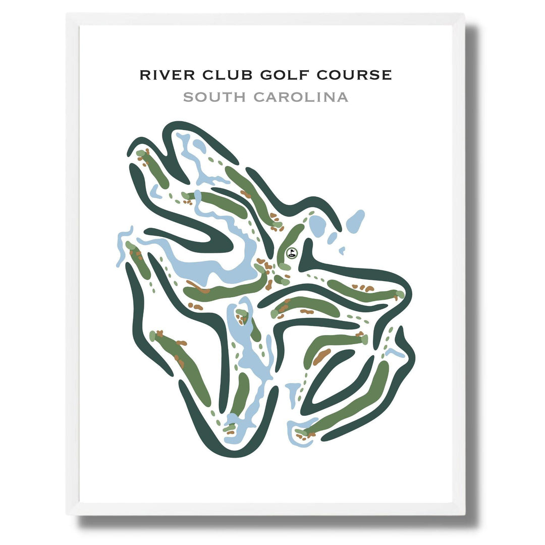 River Club Golf Course, South Carolina - Printed Golf Courses - Golf Course Prints